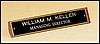 Nameplate with Black Plate (10"x1 3/4"x1 3/8")